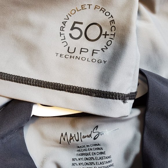 NEW Maui & Sons Rash Guard  Swim Surf Top 50+ UPF - Picture 2 of 3